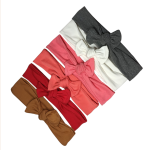Collection de bandeaux en tissu jersey avec nœud ajustable – accessoire confortable et coloré pour enfant